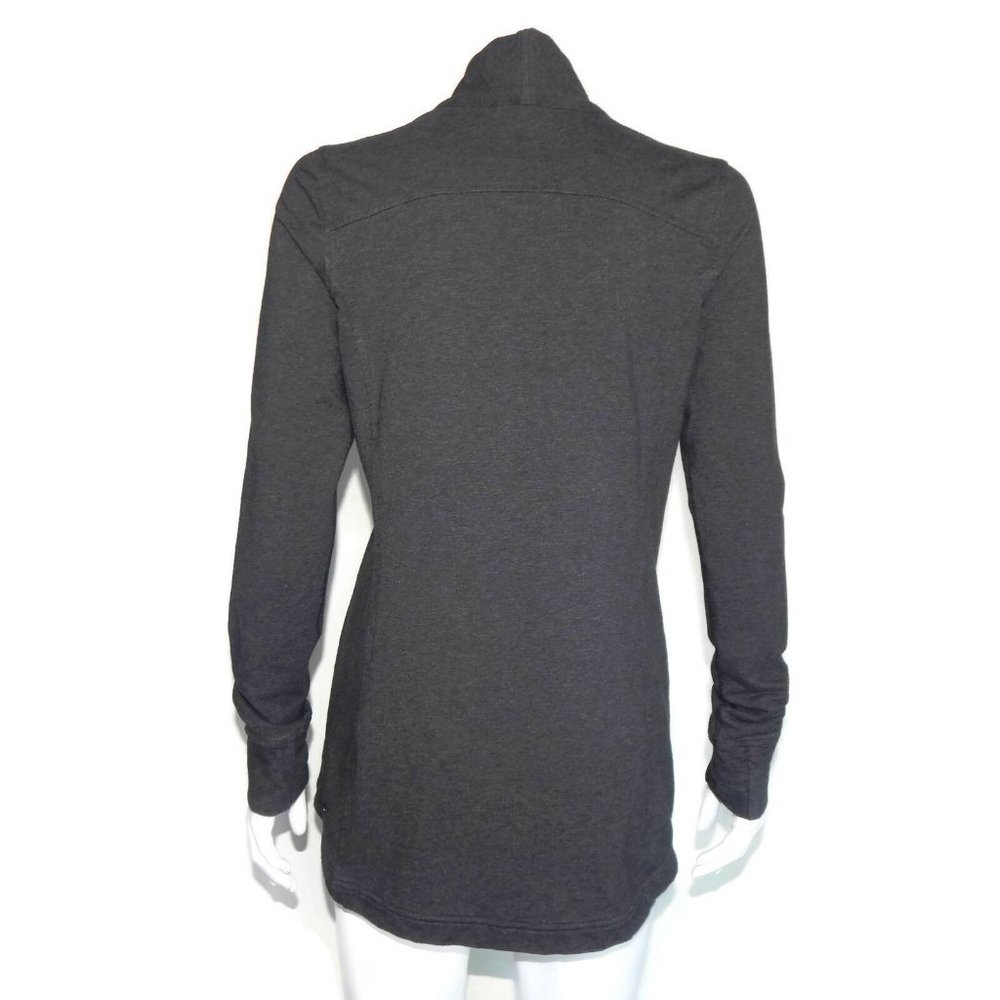 Lululemon Gray Wrap Jacket Two-Button Cotton Size… - image 2
